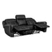 8516BK-3 Double Reclining Sofa with Center Drop-Down Cup Holders,Storage Pouch, Receptacles and USB Ports image