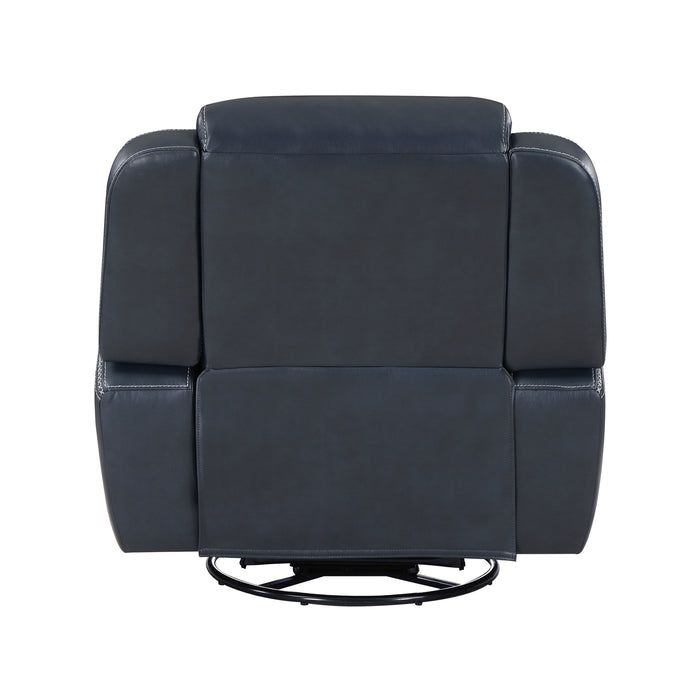 Littleton Swivel Glider Reclining Chair in Blue - 8516BU-1 - FAMSA Furniture (TX)