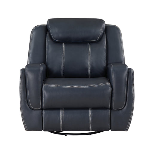 Littleton Swivel Glider Reclining Chair in Blue - 8516BU-1 - FAMSA Furniture (TX)