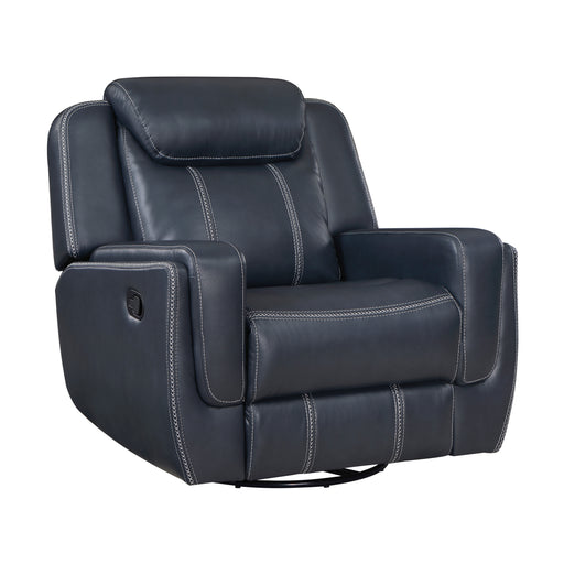 Littleton Swivel Glider Reclining Chair in Blue - 8516BU-1 - FAMSA Furniture (TX)