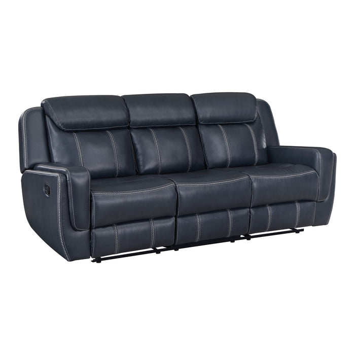 Littleton 2pc Set: Sofa, Love in Blue - 8516BU*2 - FAMSA Furniture (TX)