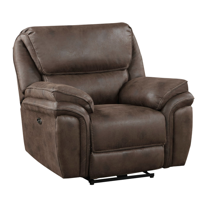 Proctor Power Reclining Chair in Brown - 8517BRW-1PW - FAMSA Furniture (TX)
