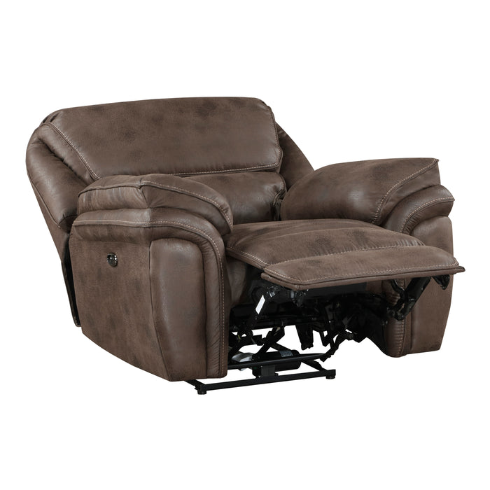 Proctor Power Reclining Chair in Brown - 8517BRW-1PW - FAMSA Furniture (TX)