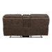 8517BRW-2 Double Reclining Love Seat with Center Console image