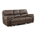 Proctor Double Reclining Sofa in Brown - 8517BRW-3 - FAMSA Furniture (TX)