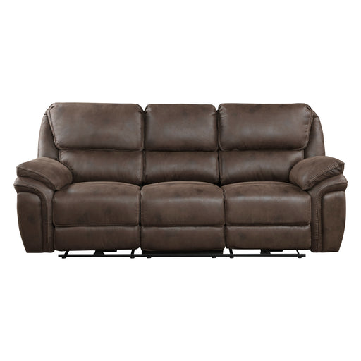 Proctor Double Reclining Sofa in Brown - 8517BRW-3 - FAMSA Furniture (TX)