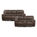 Proctor 2pc Set: Sofa, Love (Power) in Brown - 8517BRW*2PW - FAMSA Furniture (TX)