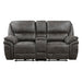 8517GRY-2PW Power Double Reclining Love Seat with Center Console image