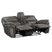 8517GRY-2 Double Reclining Love Seat with Center Console image
