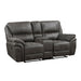 Proctor Double Reclining Loveseat with Center Console in Gray - 8517GRY-2 - FAMSA Furniture (TX)