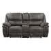 8517GRY-2 Double Reclining Love Seat with Center Console image