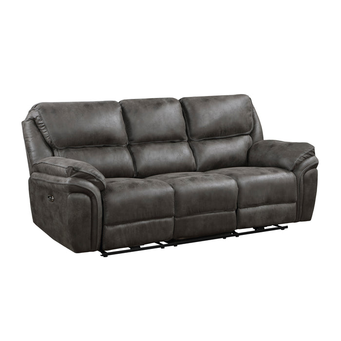 8517GRY-3PW Power Double Reclining Sofa image