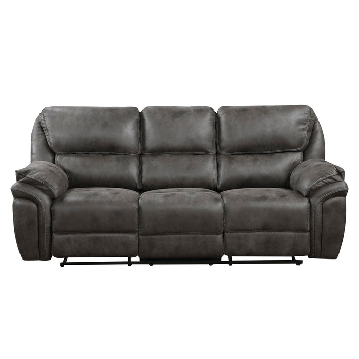 8517GRY-3 Double Reclining Sofa image