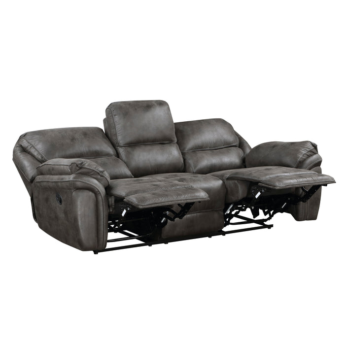 Proctor Double Reclining Sofa in Gray - 8517GRY-3 - FAMSA Furniture (TX)