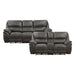 Proctor 2pc Set: Sofa, Love (Power) in Gray - 8517GRY*2PW - FAMSA Furniture (TX)
