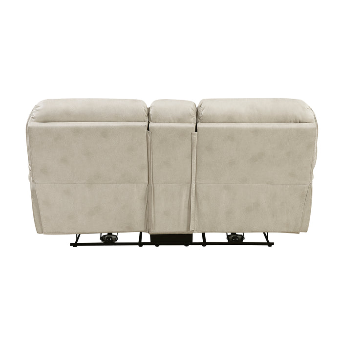 8517PWT-2PW Power Double Reclining Love Seat with Center Console image