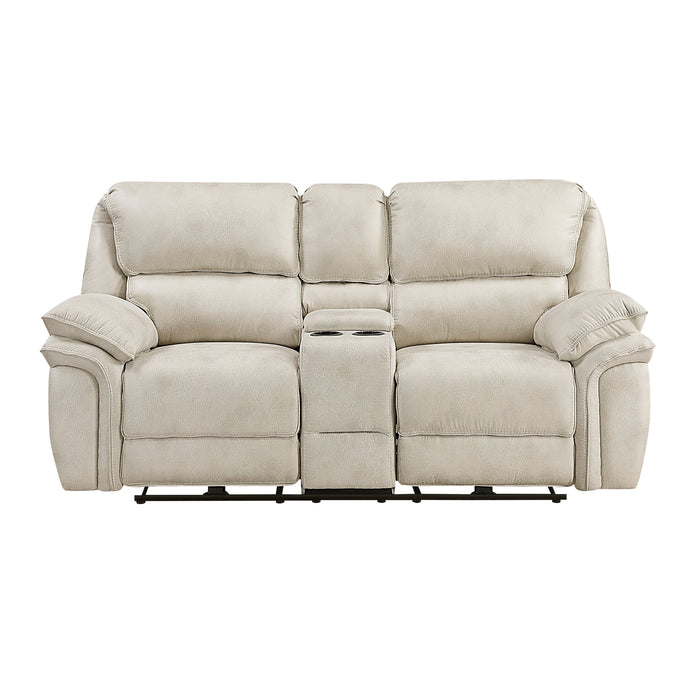 8517PWT-2PW Power Double Reclining Love Seat with Center Console image