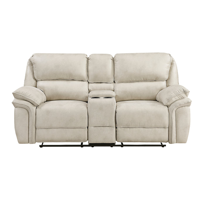 8517PWT-2 Double Reclining Love Seat with Center Console image
