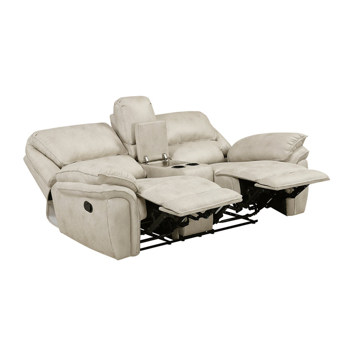 8517PWT-2 Double Reclining Love Seat with Center Console image