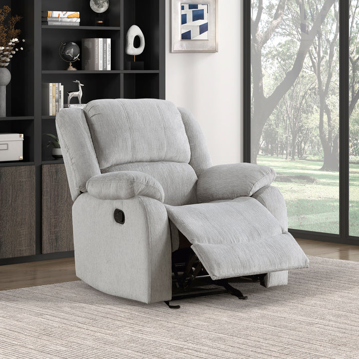 Fairview Glider Reclining Chair in Gray - 8526CN-1GD - FAMSA Furniture (TX)