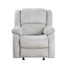 Fairview Glider Reclining Chair in Gray - 8526CN-1GD - FAMSA Furniture (TX)