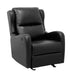 Durant Glider Reclining Chair in Black - 8527BLK-1GD - FAMSA Furniture (TX)