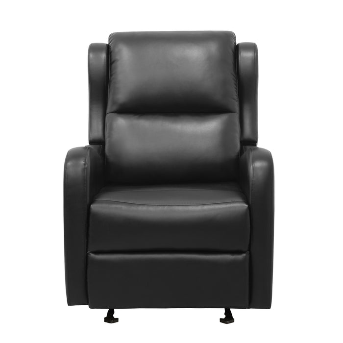 Durant Glider Reclining Chair in Black - 8527BLK-1GD - FAMSA Furniture (TX)
