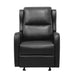 Durant Glider Reclining Chair in Black - 8527BLK-1GD - FAMSA Furniture (TX)