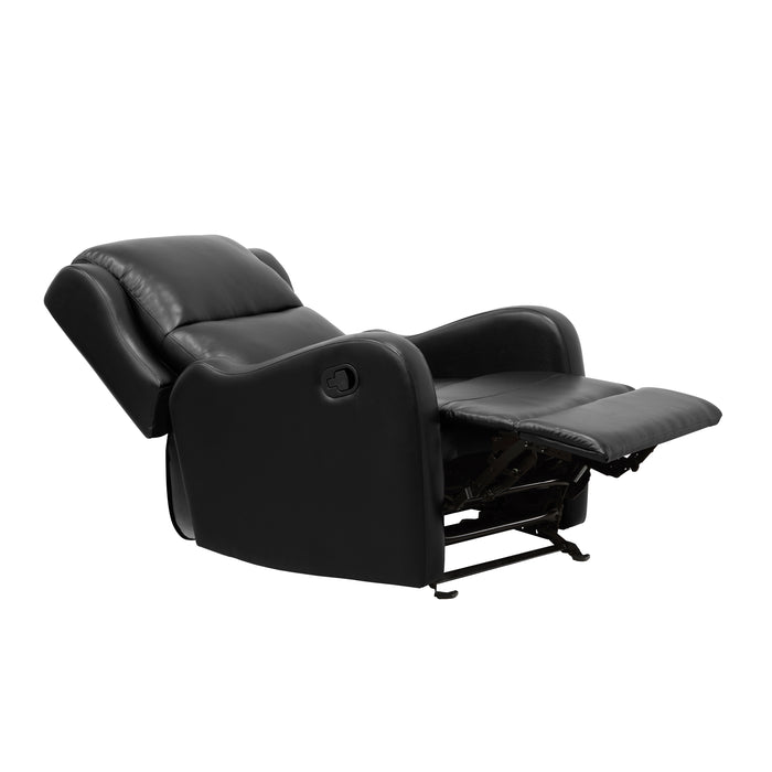 Durant Glider Reclining Chair in Black - 8527BLK-1GD - FAMSA Furniture (TX)