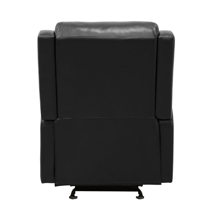Durant Glider Reclining Chair in Black - 8527BLK-1GD - FAMSA Furniture (TX)