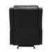 Durant Glider Reclining Chair in Black - 8527BLK-1GD - FAMSA Furniture (TX)