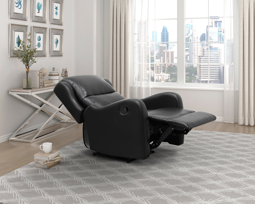 Durant RECLINING CHAIR in Black - 8527BLK-1 - FAMSA Furniture (TX)