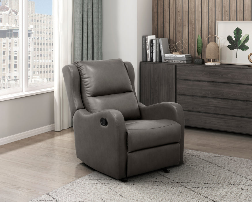 Durant Glider Reclining Chair in Gray - 8527GRY-1GD - FAMSA Furniture (TX)