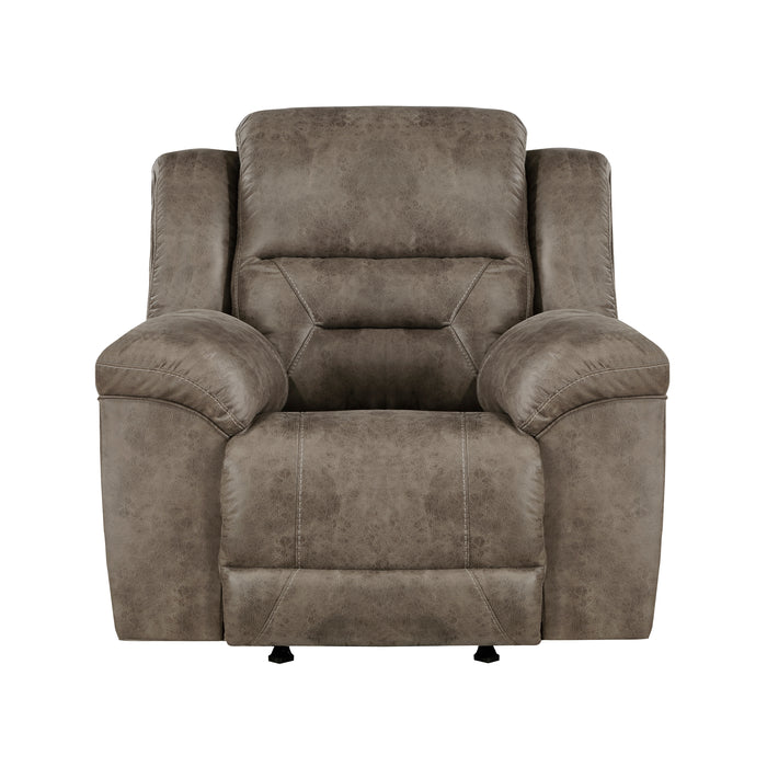 Hazen Rocker Reclining Chair in Brown - 8538BR-1 - FAMSA Furniture (TX)
