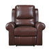 Mccall Power Reclining Chair with Power Headrest and Charging Ports in Brown - 8546BR-1PWH - FAMSA Furniture (TX)