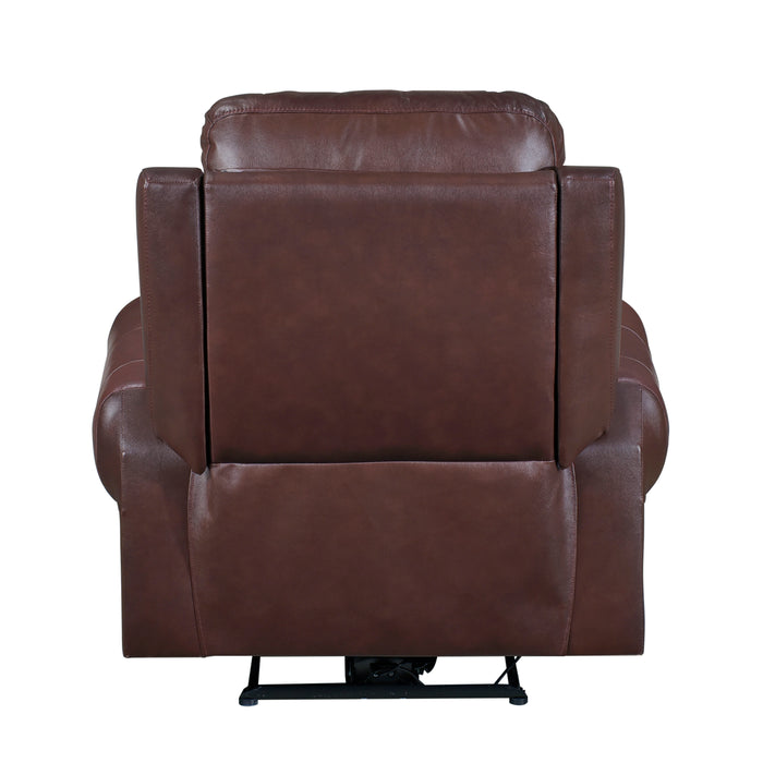 Mccall Power Reclining Chair with Power Headrest and Charging Ports in Brown - 8546BR-1PWH - FAMSA Furniture (TX)