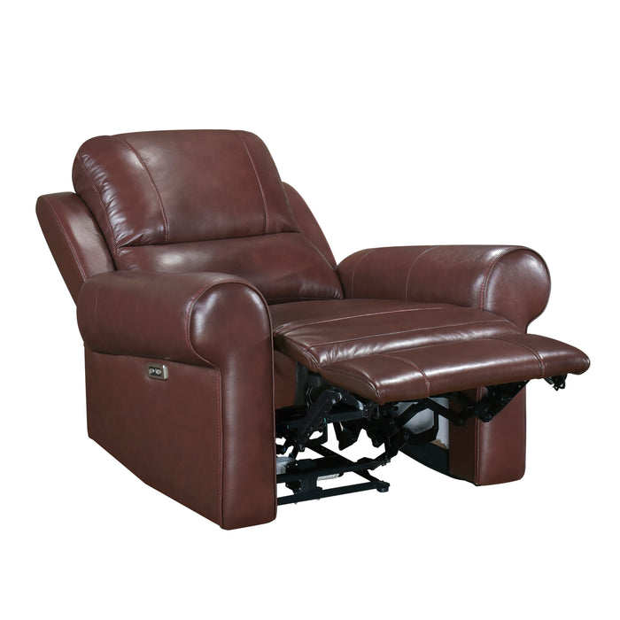 Mccall Power Reclining Chair with Power Headrest and Charging Ports in Brown - 8546BR-1PWH - FAMSA Furniture (TX)