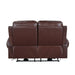 Mccall Power Double Reclining Loveseat with Power Headrests and Charging Ports in Brown - 8546BR-2PWH - FAMSA Furniture (TX)