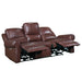Mccall Power Double Reclining Sofa with Power Headrests and Charging Ports in Brown - 8546BR-3PWH - FAMSA Furniture (TX)