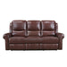 Mccall Power Double Reclining Sofa with Power Headrests and Charging Ports in Brown - 8546BR-3PWH - FAMSA Furniture (TX)