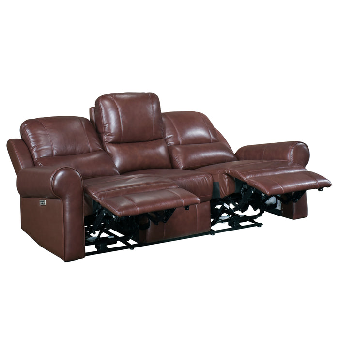 Mccall 2pc Set: Sofa, Love (Power) in Brown - 8546BR*2PWH - FAMSA Furniture (TX)