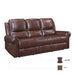 Mccall Power Double Reclining Sofa with Power Headrests and Charging Ports in Brown - 8546BR-3PWH - FAMSA Furniture (TX)