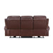 Mccall Power Double Reclining Sofa with Power Headrests and Charging Ports in Brown - 8546BR-3PWH - FAMSA Furniture (TX)