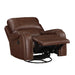 Newnan Swivel Glider Reclining Chair in Brown - 8549BRW-1 - FAMSA Furniture (TX)