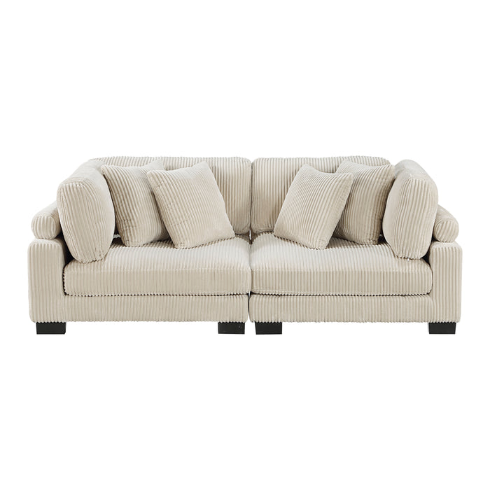 Traverse Loveseat in Beige - 8555BE-2* - FAMSA Furniture (TX)