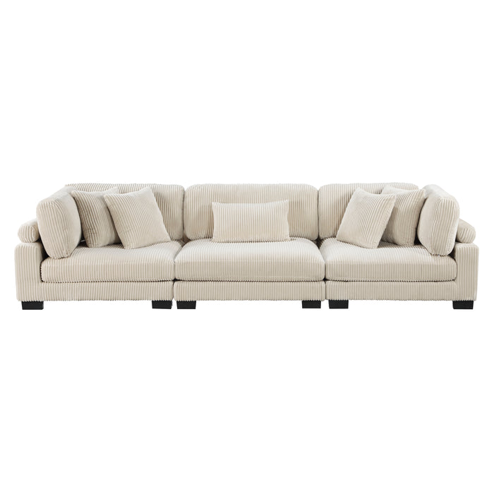Traverse Sofa in Beige - 8555BE-3* - FAMSA Furniture (TX)