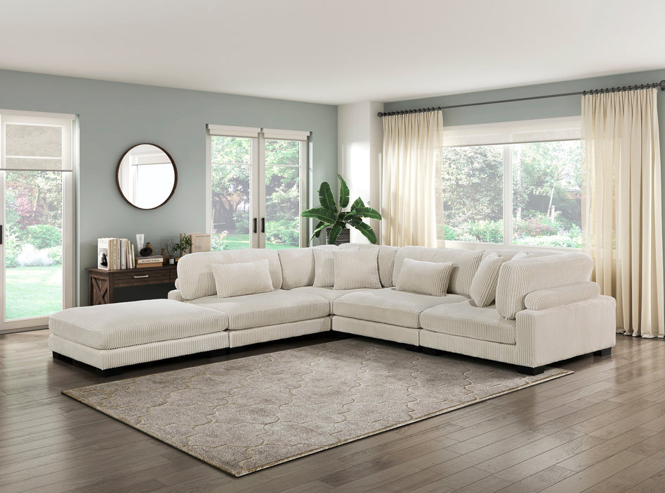 Traverse Ottoman in Beige - 8555BE-4 - FAMSA Furniture (TX)