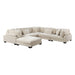 Traverse 6-Piece Modular Sectional with Ottoman in Beige - 8555BE*3CR2ACOT - FAMSA Furniture (TX)