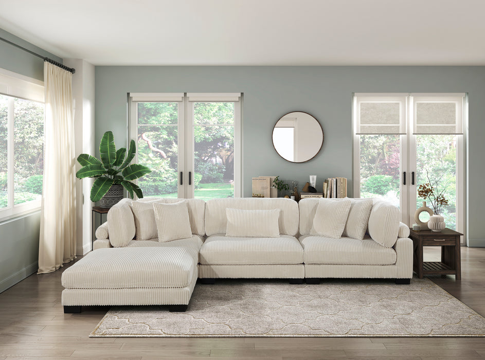 Traverse Ottoman in Beige - 8555BE-4 - FAMSA Furniture (TX)