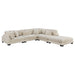 Traverse 5-Piece Modular Sectional with Ottoman in Beige - 8555BE*5OT - FAMSA Furniture (TX)